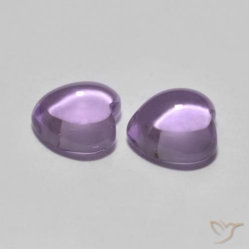 Amethyst Gemstones in 6 x 6 mm (calibrated) Size for Sale, Amethyst Stones in Medium-Light Violet Color