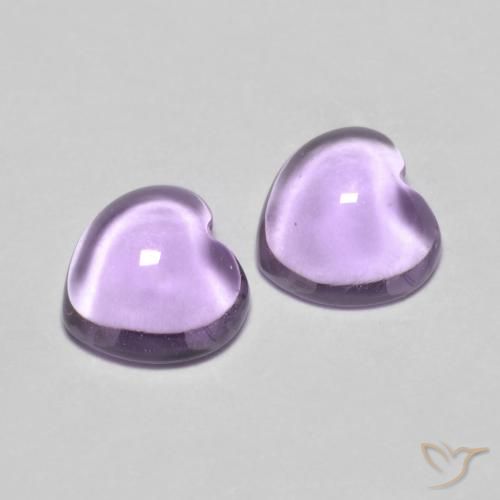 1.76 ct Heart Cabochon Amethyst, 6.3 x 6.1 mm From Brazil, Photo A