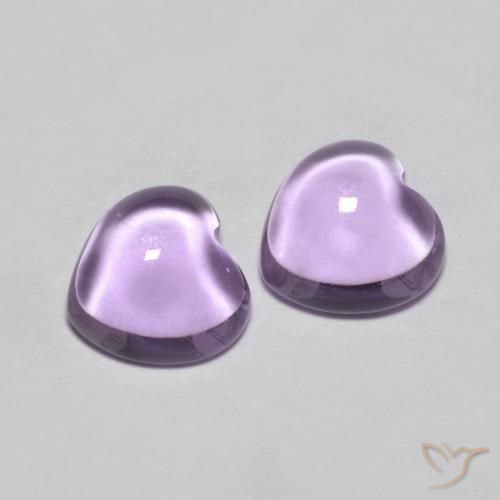 1.76 ct Heart Cabochon Amethyst, 6.2 x 6.1 mm From Brazil, Photo A