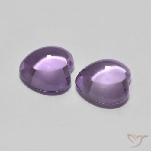 Amethyst Gemstones in 6 x 6 mm (calibrated) Size for Sale, Amethyst Stones in Medium Violet Pink Color