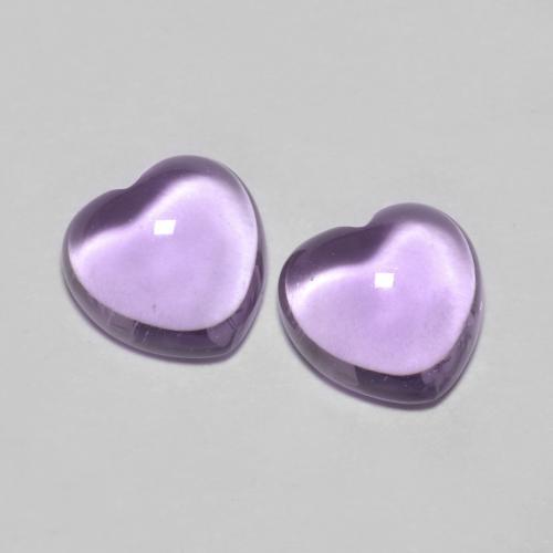 1.82 ct Heart Cabochon Amethyst, 6.3 x 6.1 mm From Brazil, Photo A