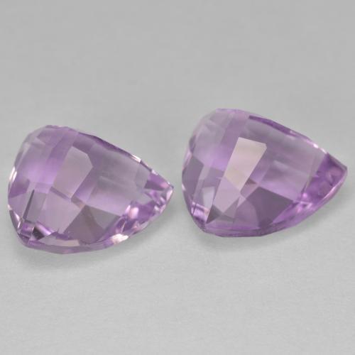 Amethyst Gemstones in 10 x 10 mm (calibrated) Size for Sale, Amethyst Stones in Medium Pink Violet Color