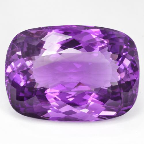 ミディアムバイオレット アメジスト 宝石 - 86.1ct クッションカット (ID: 610382)
