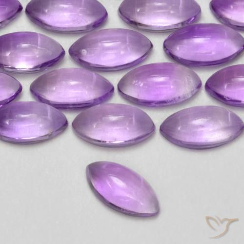 0.19ct Natural Medium Pinkish Violet Amethyst, Marquise, Transparent