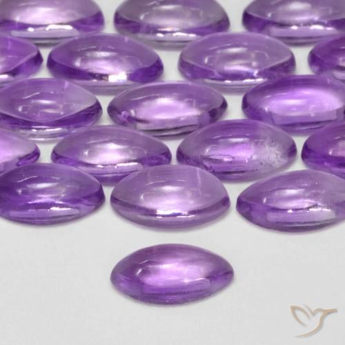 Amethyst Gemstones in 5.2 x 2.6 mm Size for Sale, Amethyst Stones in Medium Pinkish Violet Color
