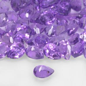 Amethyst Gemstones in 4.1 x 3.1 mm Size for Sale, Amethyst Stones in Vivid Violet Color
