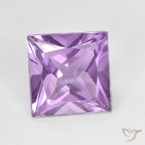 2.15ct Natural Pinkish Violet Amethyst, Square, VS