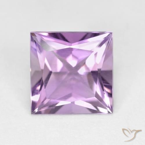 2.03ct Natural Medium-Light Purplish Violet Amethyst, Square, VS