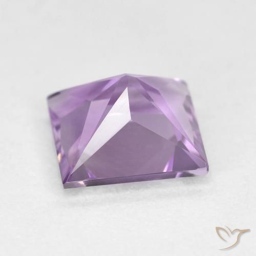Amethyst Gemstone in 8 x 8 mm (calibrated) Size for Sale, Amethyst Stone in Medium-Light Purplish Violet Color