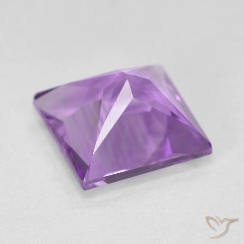Amethyst Gemstone in 8 x 8 mm (calibrated) Size for Sale, Amethyst Stone in Iris Violet Color