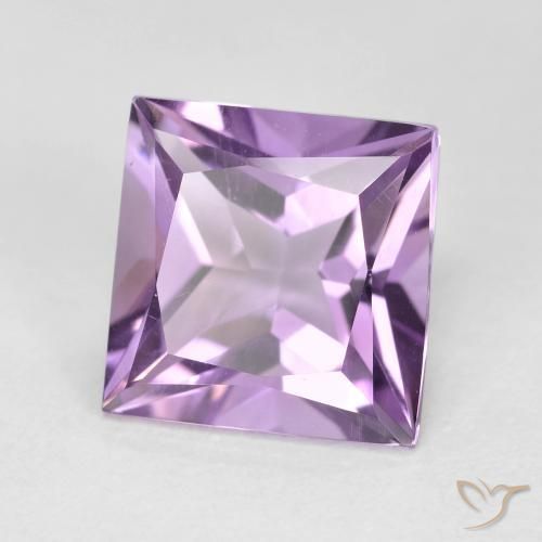 2.27ct Natural Medium-Light Purplish Violet Amethyst, Square, VVS-VS