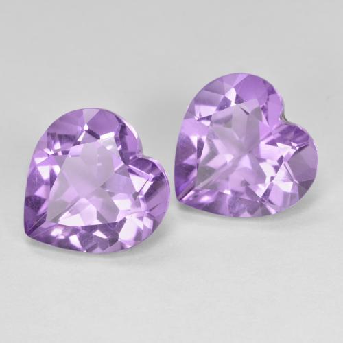 Deep Violet Amethyst Gem - 3ct Heart Facet (ID: 623097)
