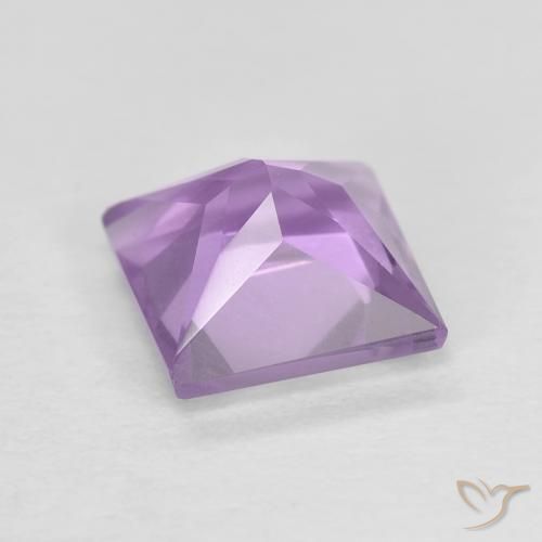 Amethyst Gemstone in 7 x 7 mm (calibrated) Size for Sale, Amethyst Stone in Purplish Violet Color