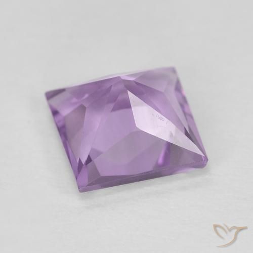 Amethyst Gemstone in 7.6 x 7.5 mm Size for Sale, Amethyst Stone in Medium-Light Purplish Violet Color