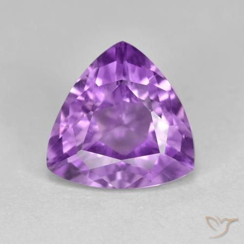 3.04 ct Trillion Cut Amethyst, 10.1 x 9.9 mm From Brazil, Photo A