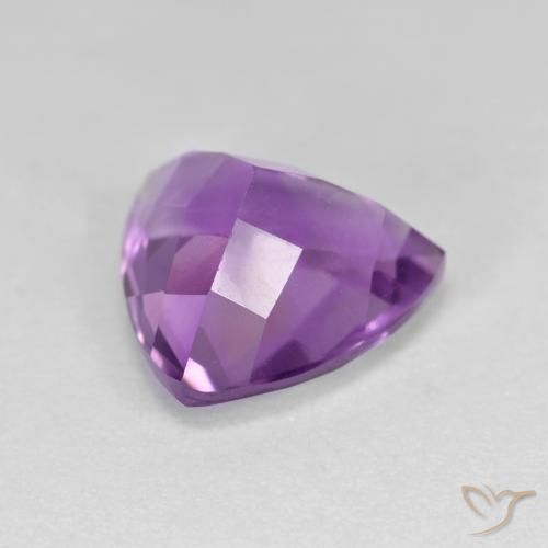 Amethyst Gemstone in 10 x 10 mm (calibrated) Size for Sale, Amethyst Stone in Medium-Light Purplish Violet Color