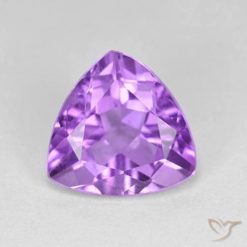 2.87 ct Trillion Cut Amethyst, 10 x 9.8 mm From Brazil, Photo A
