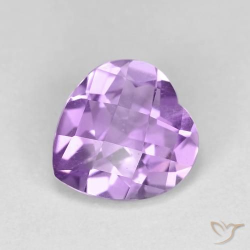 1.54ct Natural Medium Violet Amethyst, Heart, VVS-VS, Photo A