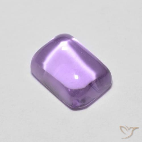 1.26ct Natural Deep Iris Violet Amethyst, Emerald Cut, Transparent