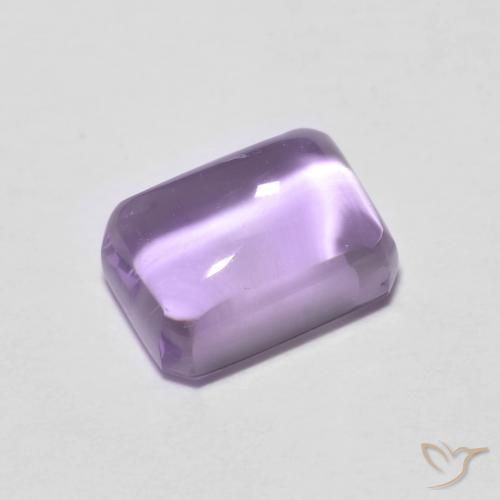 1.31ct Natural Light Violet Amethyst, Emerald Cut, Transparent