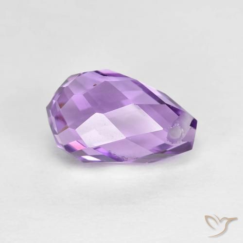 Amethyst Gemstone in 10.2 x 6.5 mm Size for Sale, Amethyst Stone in Purplish Violet Color