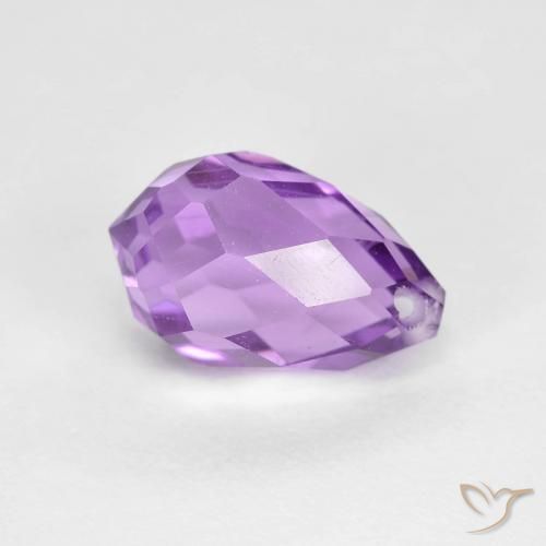 Amethyst Gemstone in 10.3 x 6.1 mm Size for Sale, Amethyst Stone in Purplish Violet Color