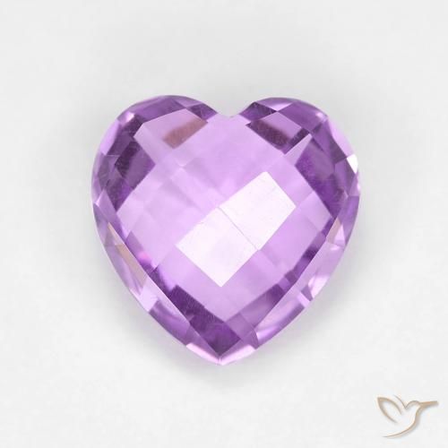 1.88ct Natural Medium Purplish Violet Amethyst, Heart, VVS