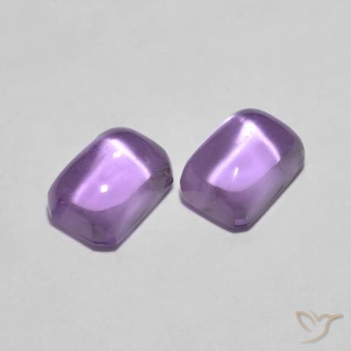2.68 ctw Violet Amethyst Stones, Natural Amethyst in Octagon Cabochon Shape for Sale