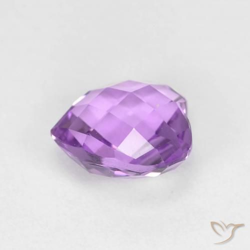 Amethyst Gemstone in 8 x 8 mm (calibrated) Size for Sale, Amethyst Stone in Medium Pink Violet Color