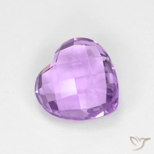 1.87ct Natural Medium Pink Violet Amethyst, Heart, VVS
