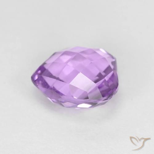 Amethyst Gemstone in 8 x 8 mm (calibrated) Size for Sale, Amethyst Stone in Medium Pink Violet Color