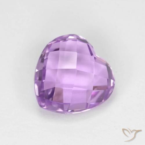 1.89ct Natural Medium Pink Violet Amethyst, Heart, VVS