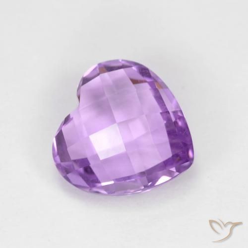 1.92ct Natural Pinkish Violet Amethyst, Heart, VVS