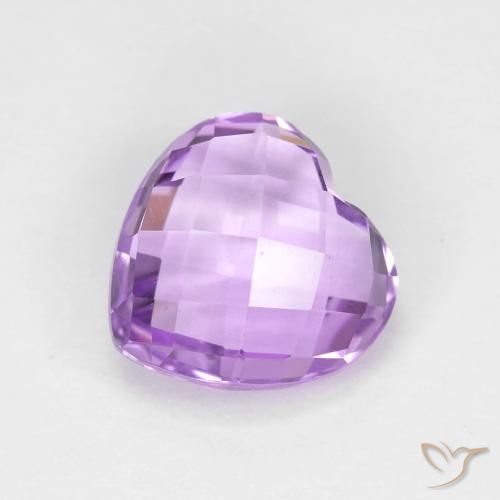 2.11ct Natural Pinkish Violet Amethyst, Heart, VVS