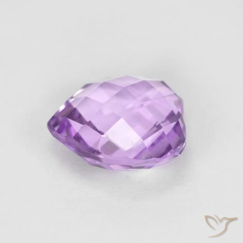 Amethyst Gemstone in 8 x 8 mm (calibrated) Size for Sale, Amethyst Stone in Medium Pink Violet Color