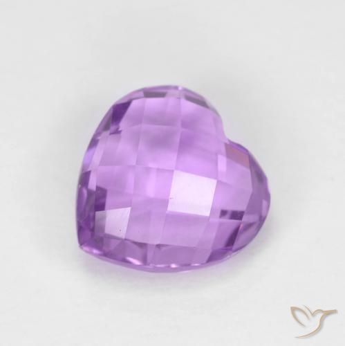 2.06ct Natural Pinkish Violet Amethyst, Heart, VVS