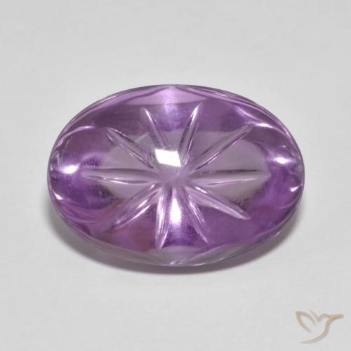 8.81ct Natural Medium Violet Amethyst, Oval, Transparent