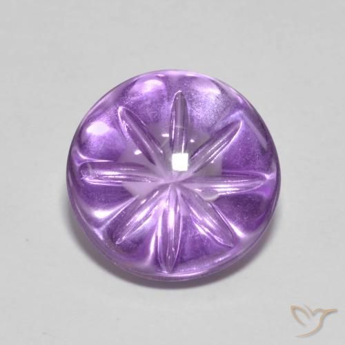 4.22ct Natural Iris Violet Amethyst, Round, Transparent
