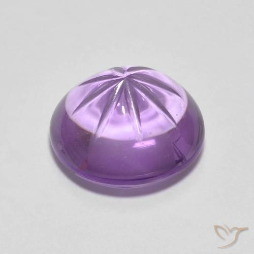Amethyst Gemstone in 11 mm (calibrated) Size for Sale, Amethyst Stone in Iris Violet Color
