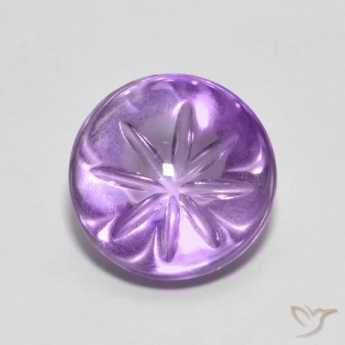 3.96ct Natural Iris Violet Amethyst, Round, Transparent
