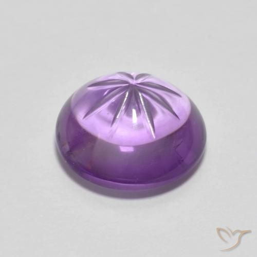 Amethyst Gemstone in 10.4 mm Size for Sale, Amethyst Stone in Iris Violet Color
