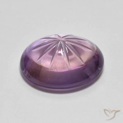 Amethyst Gemstone in 14.6 x 12.1 mm Size for Sale, Amethyst Stone in Medium Violet Color