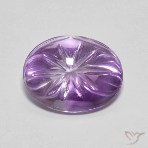 6.70ct Natural Iris Violet Amethyst, Oval, Transparent