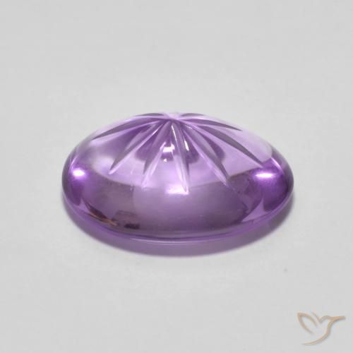 Amethyst Gemstone in 12.9 x 9.5 mm Size for Sale, Amethyst Stone in Medium Violet Color