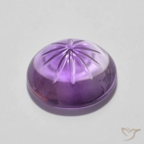 Amethyst Gemstone in 12 mm (calibrated) Size for Sale, Amethyst Stone in Iris Violet Color