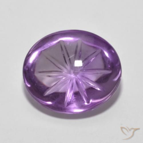 6.19ct Natural Iris Violet Amethyst, Oval, Transparent