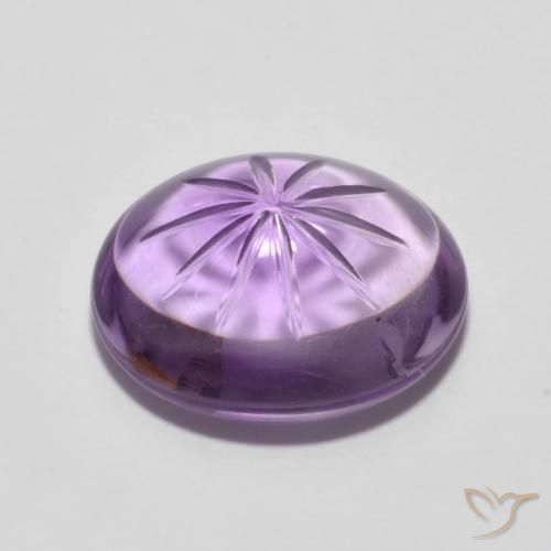 Amethyst Gemstone in 14 x 12 mm (calibrated) Size for Sale, Amethyst Stone in Iris Violet Color