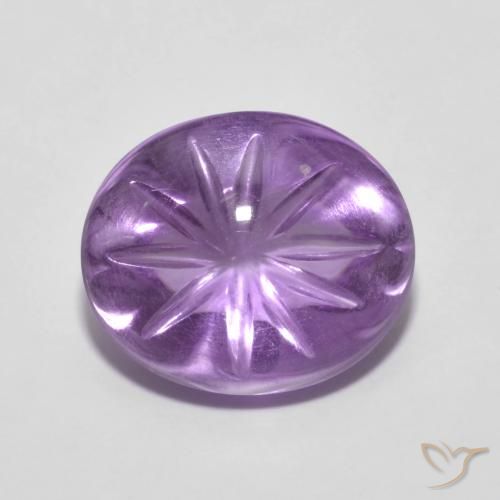 5.79 ct Carved Amethyst, 12.8 x 10.9 mm From Brazil, Photo A