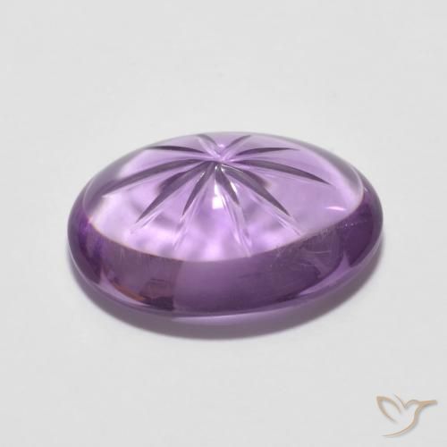 Amethyst Gemstone in 14.6 x 10.6 mm Size for Sale, Amethyst Stone in Medium Violet Color