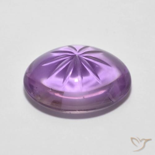 Amethyst Gemstone in 14.8 x 10.7 mm Size for Sale, Amethyst Stone in Medium Violet Color